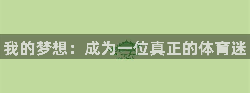 3377体育官方正版app娱乐：我的梦想：成为一位真